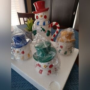 Winter/christmas snowman mug set from QVC- NEW
